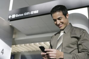 Airline passengers are increasingly going mobile