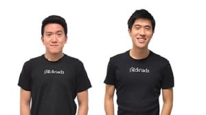 The two founders – leave your stuff with us, say Johnbosco and Jonathan