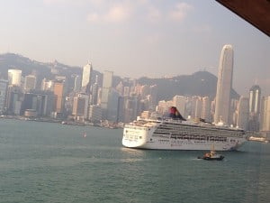 View from the Hotel Intercontinental Hong Kong: Hard to beat