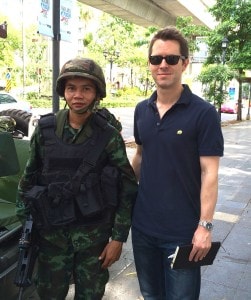 Trey Shores out on the streets of Bangkok, while hunting down hotels. 